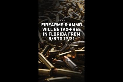 Firearms & Ammo Will Be Tax-Free in Florida from 9/8 to 12/31