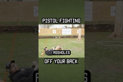 Pistol fighting off your back. #shorts #fight