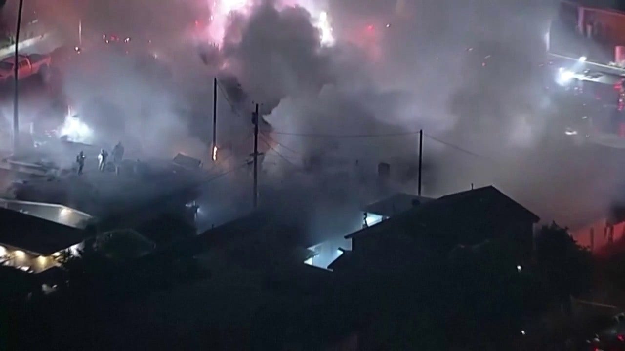 One dead after fireworks explosion sets Los Angeles home on fire