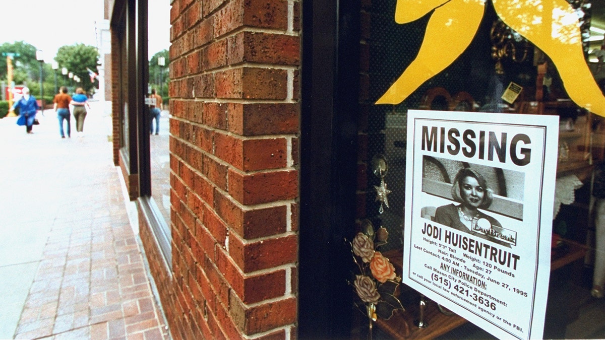 Flyers publicizing Jodi Huisentruit’s disappearance