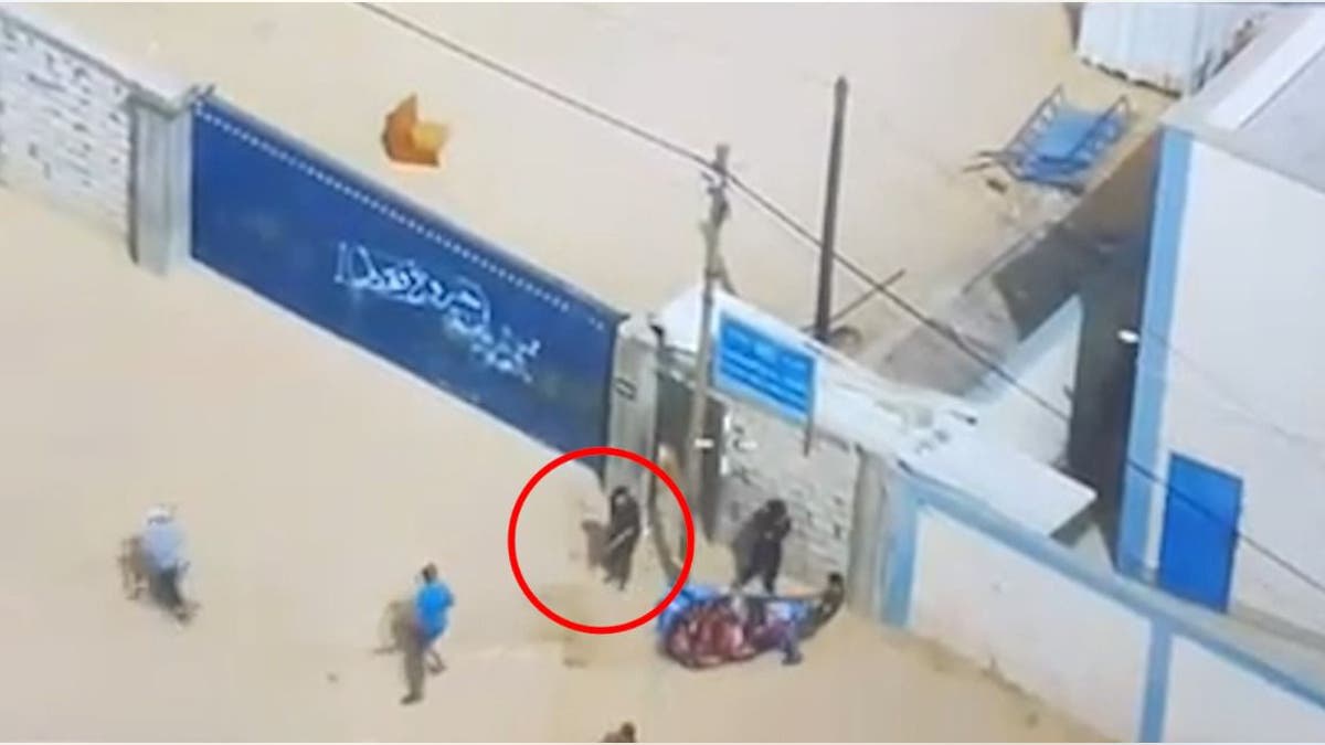 Hamas Terrorists UNRWA compund Rafah