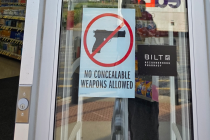 Spotted: No Concealable Firearms Sign At Local Walgreens
