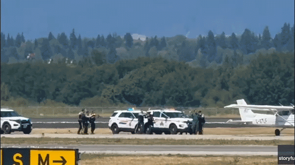 Pilot with ‘ideological motive’ steals small aircraft and disrupts major international airport operations