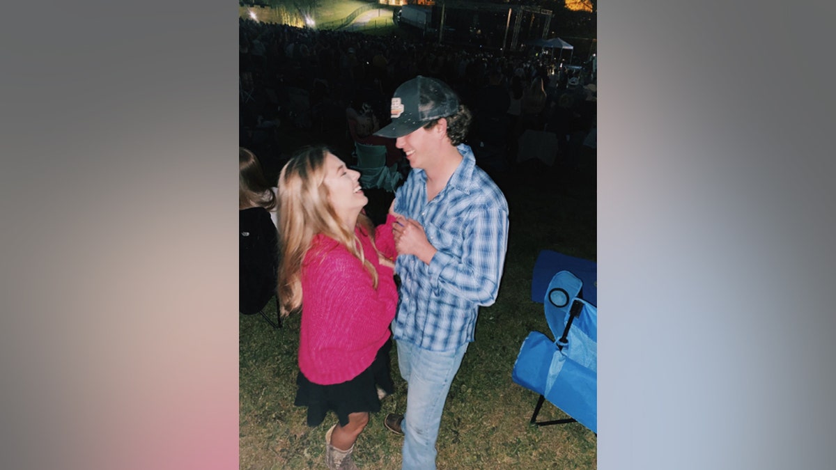 Abby Davis and Thomas Davis dancing