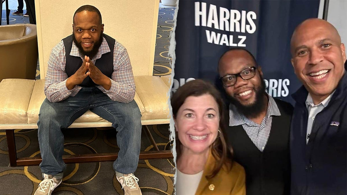 Flint Councilman Leon El-Alamin with Sen. Cory Booker and U.S. Rep. Kristen McDonald Rivet