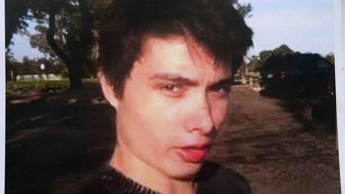 A close-up of Elliot Rodger wearing a black shirt.