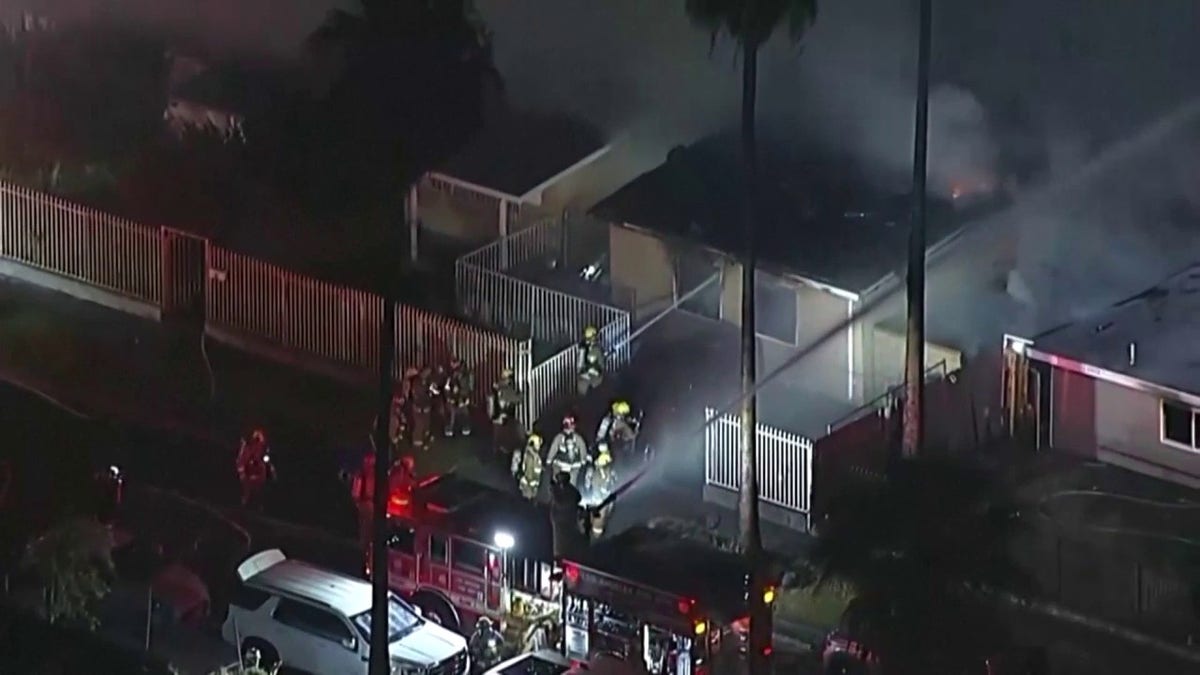 Fire at a Los Angeles home