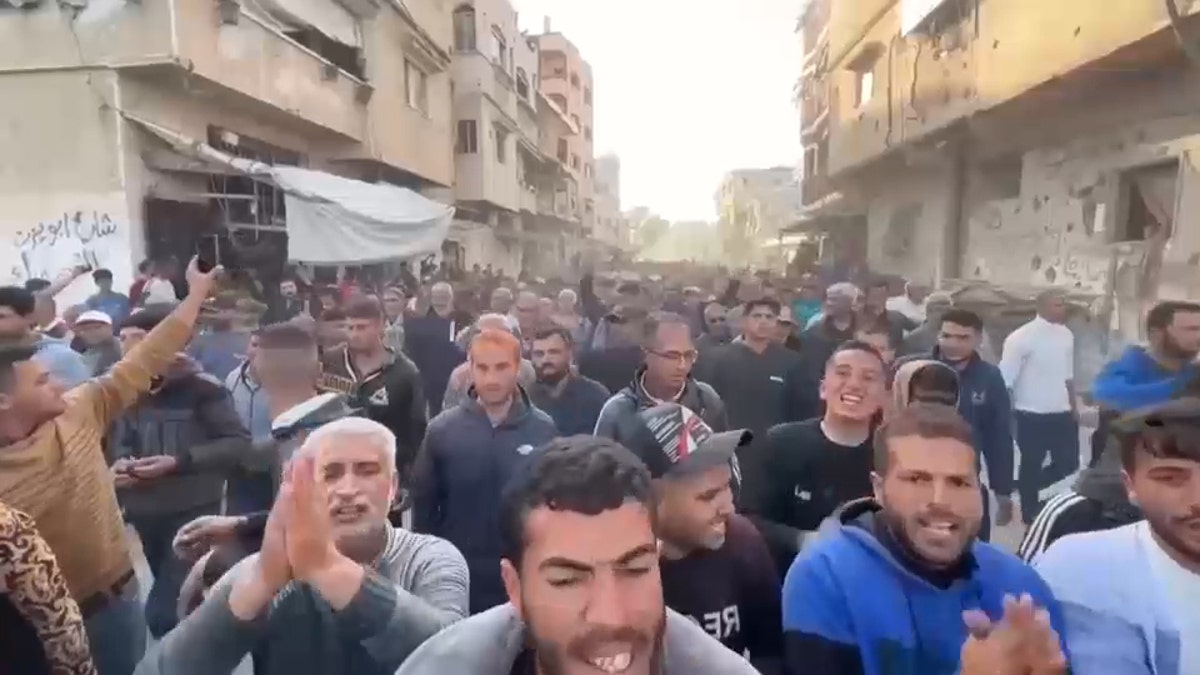 Protesters against Hamas in Gaza
