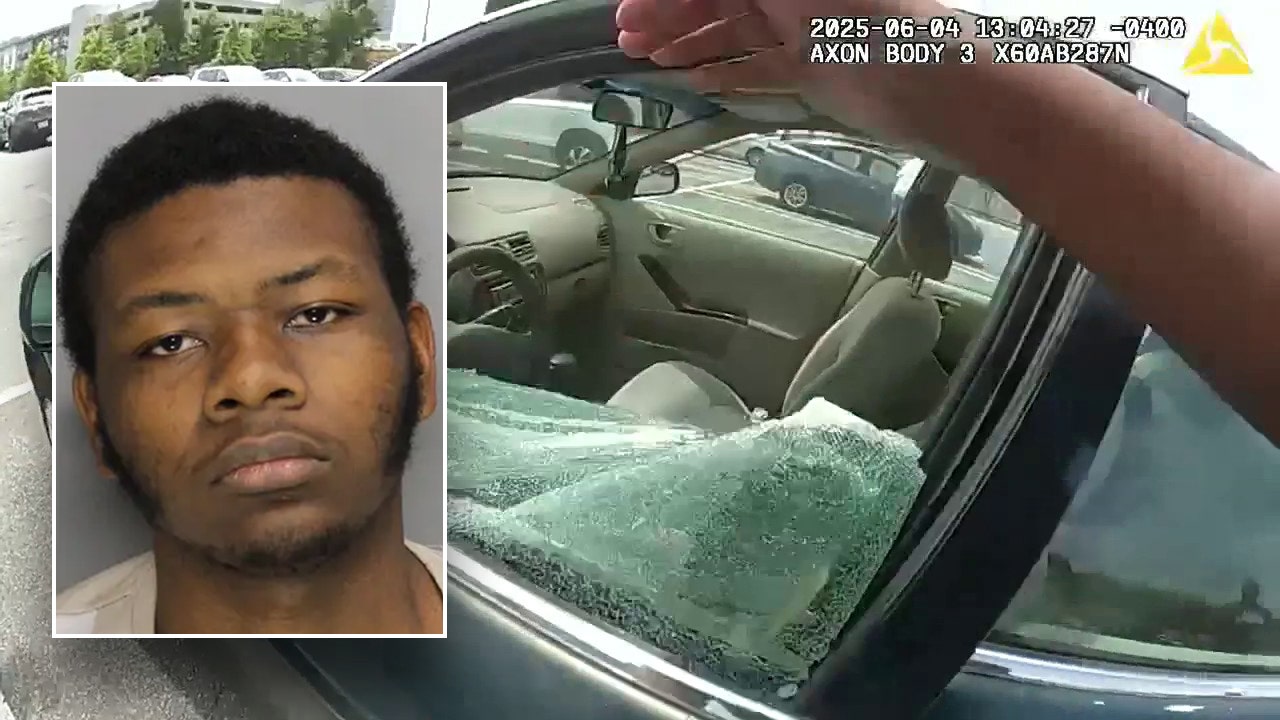 Georgia police officers break into car parked outside mall with two children sweltering inside: video