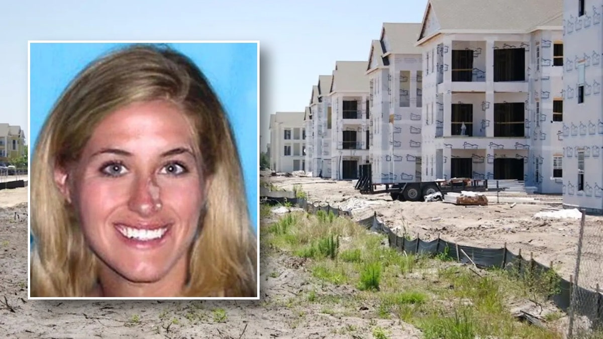 A image of the Mosaic at Millennial condo complex beneath a headshot of Jennifer Kesse