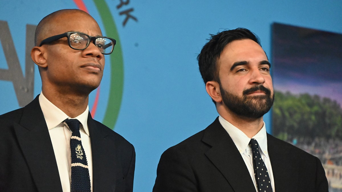 Zohran Mamdani at right at National Action Network event