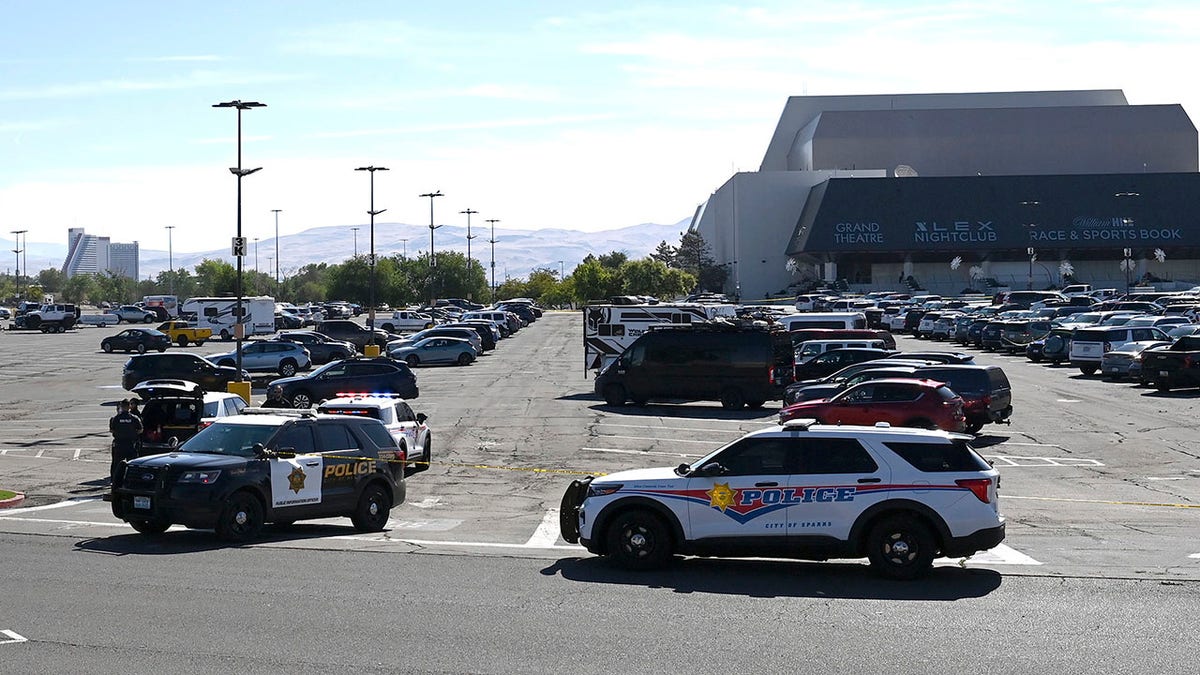 Shooting scene outside a Nevada casino