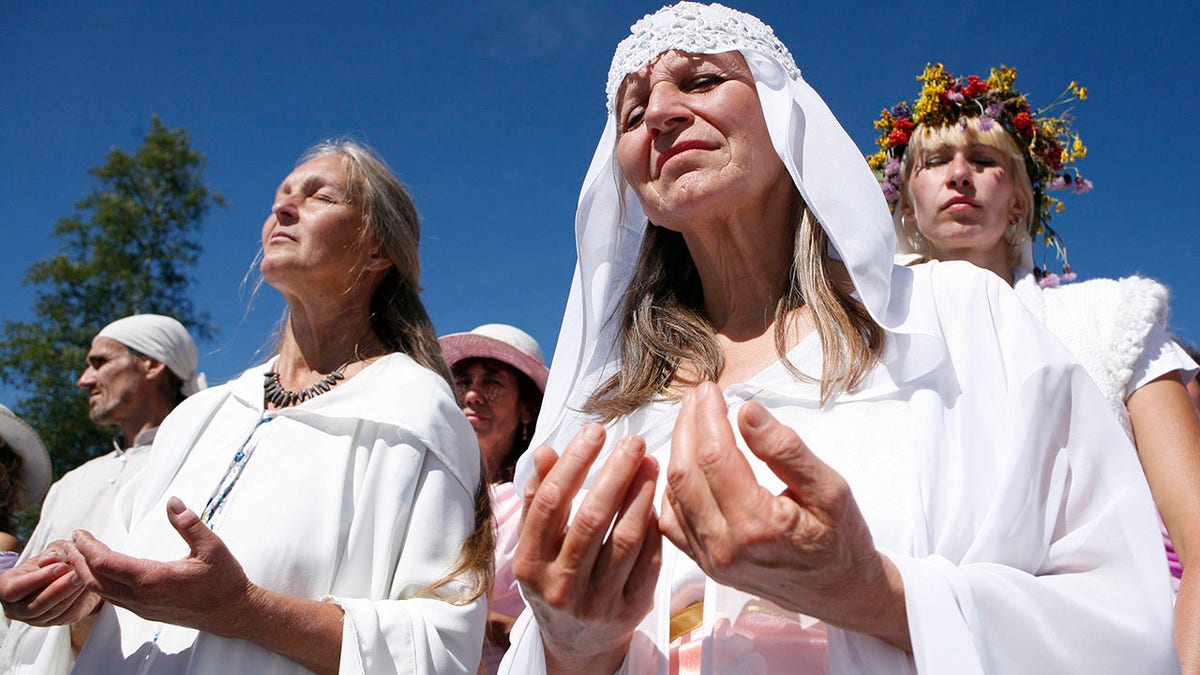 Cult followers in Russia