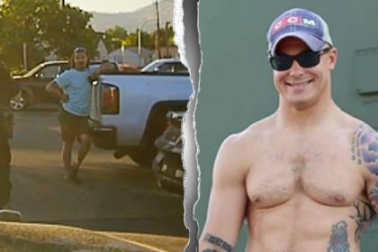 Triple murder suspect dad seen in police footage days before daughters found dead