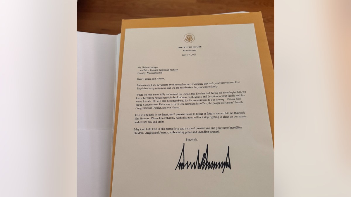 President Trump letter