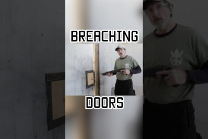 How to breach a door with a shotgun #shorts