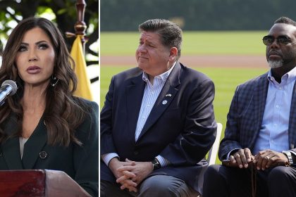 Noem, in Illinois, calls out Gov. Pritzker, Chicago’s mayor over their handling of criminal illegal immigrants