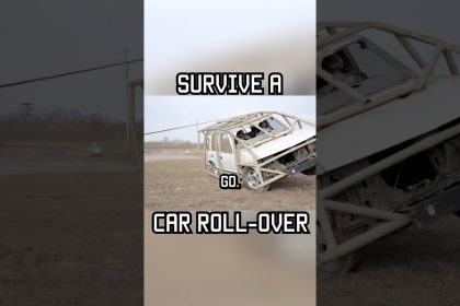 How to survive a car roll-over #shorts #car #survival