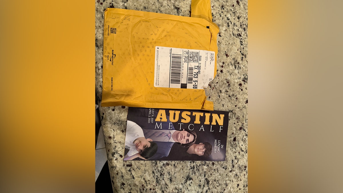 Austin Metcalf's obituary mailed to residence of accused killer Karmelo Anthony.