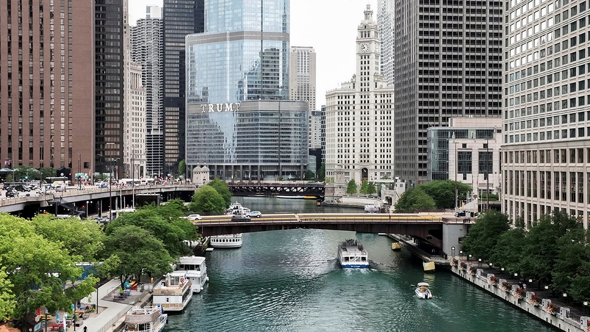 Boats on the Chicago River