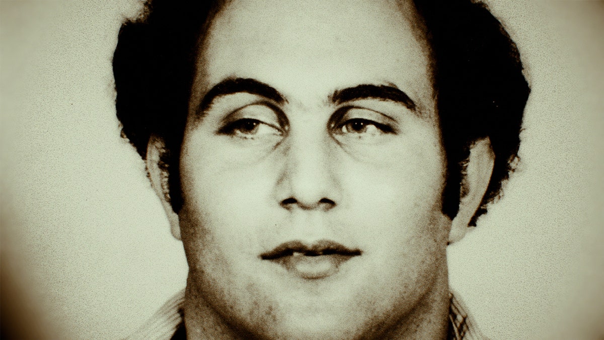 A close-up of David Berkowitz's face.