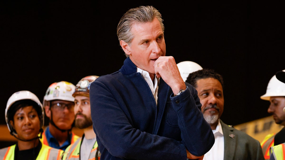 California Governor Gavin Newsom at an event