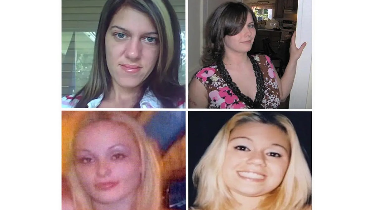 Split image showing the Gilgo Four victims