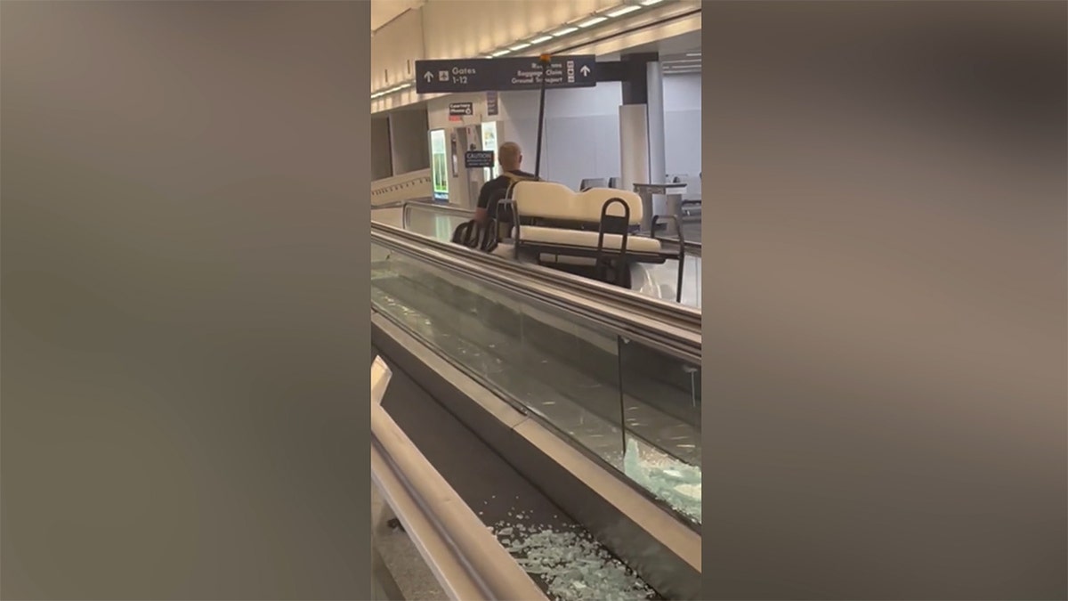 Damage to the walkway 