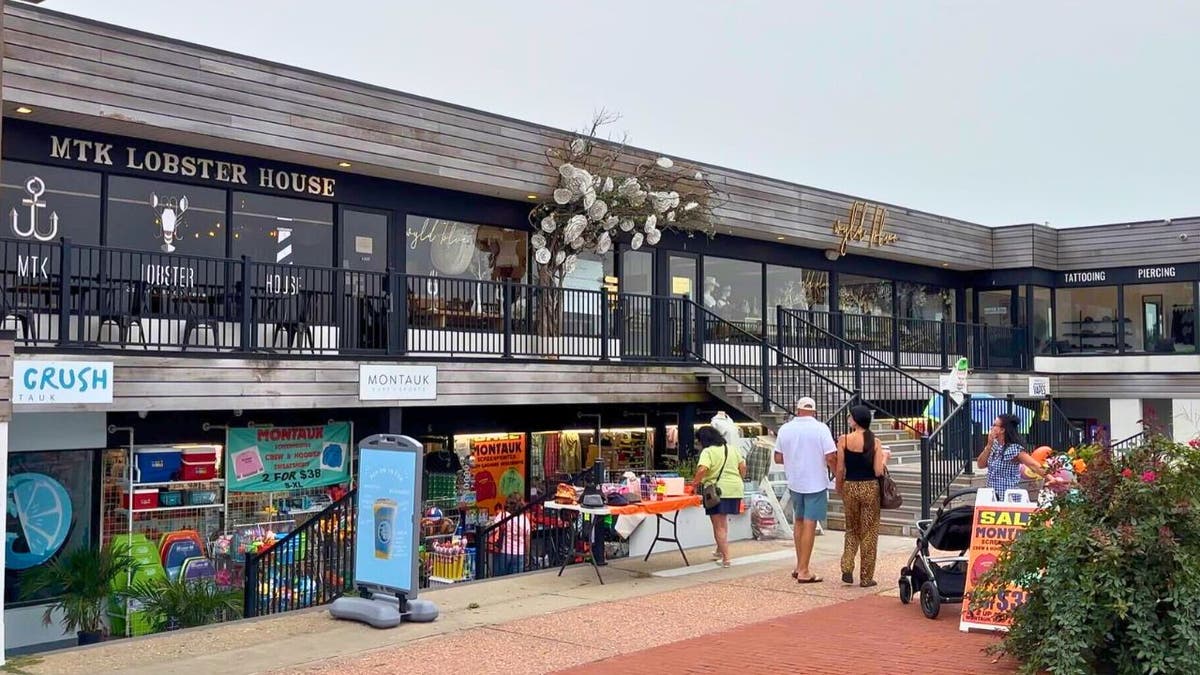 People walking in Montauk 