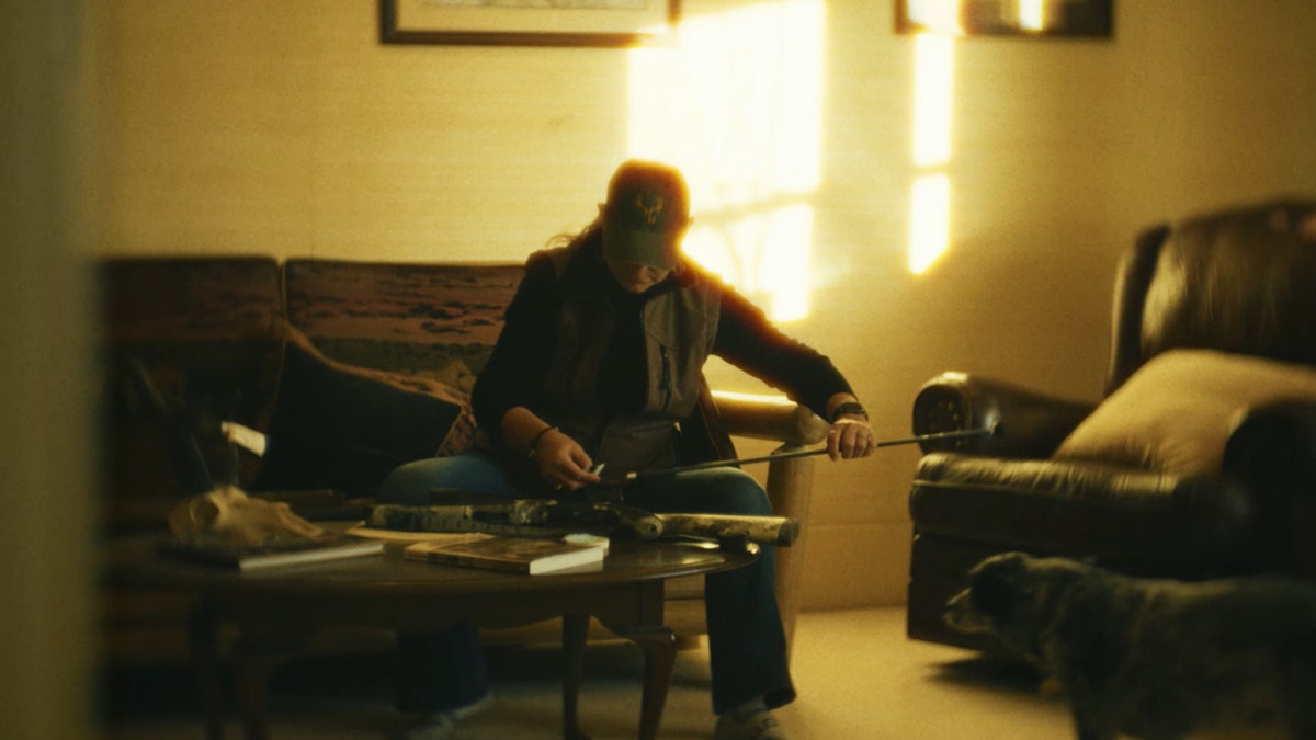 A still image depicting Larry Rudolph following the murder of Bianca Rudolph.