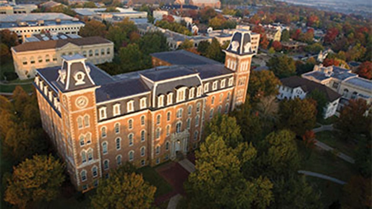The University of Arkansas campus.