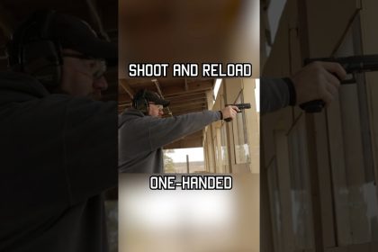 Did you know reloading your pistol one-handed is easier than it looks? #shorts #reload #tips