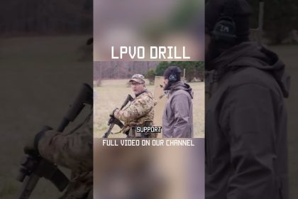 A drill for training with LOW-POWERED VARIABLE OPTICS #shorts #military #tips #training