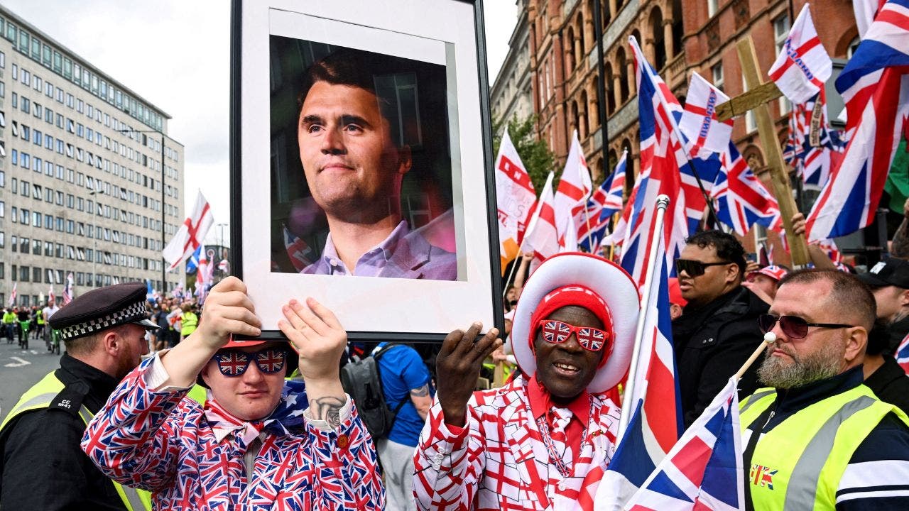 Charlie Kirk honored as ‘generation’s greatest’ at massive London rally where Musk condemns left