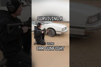 Can you SURVIVE a CAR GUNFIGHT? #shorts #car #survival