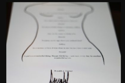 White House Says Trump’s “Birthday Letter” To Jeffrey Epstein is “Fake News”