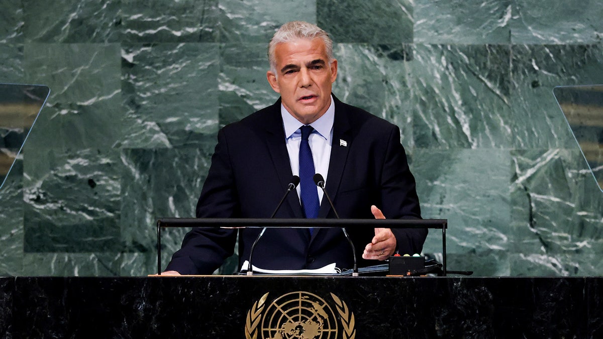 Israeli Prime Minister Yair Lapid speaks out against Iran before UN General Assembly