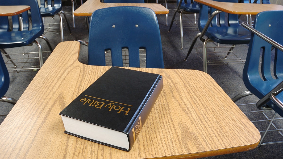 Bible on a desk