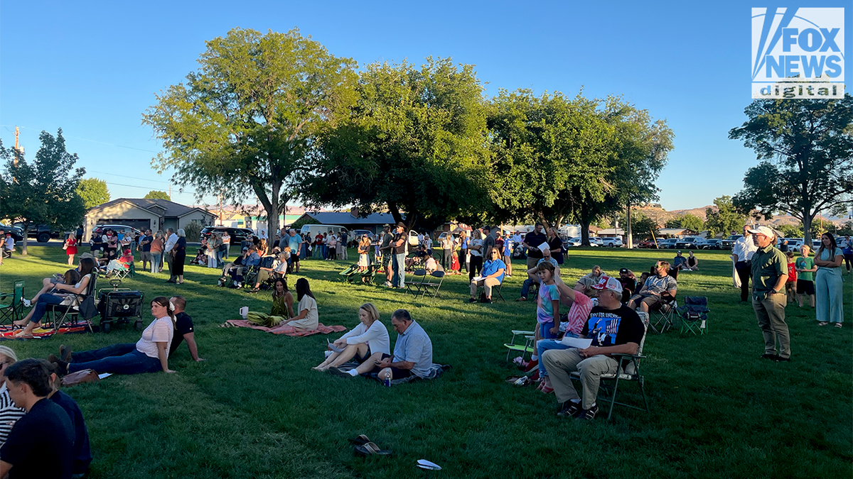 A vigil in Washington, Utah