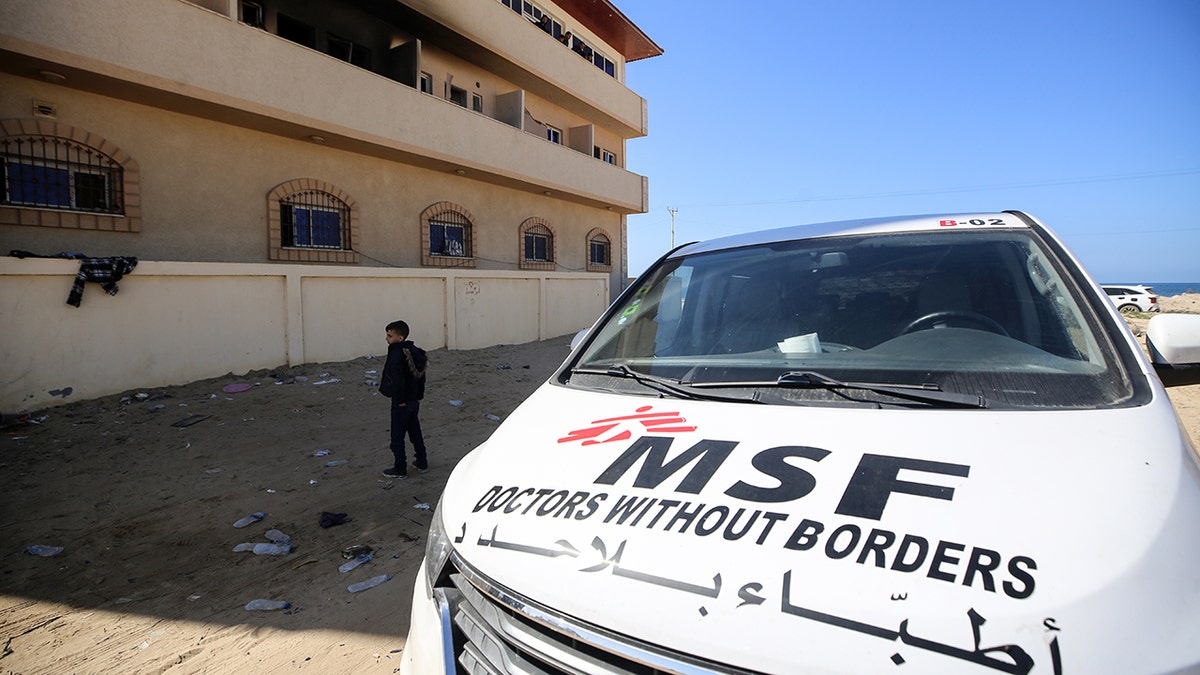 Doctors Without Borders building in Gaza