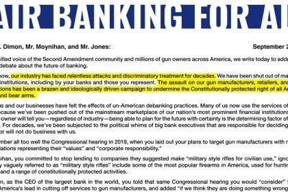 Gun Groups Demand Banks Publicly Pledge to Stop Debanking Firearms Industry