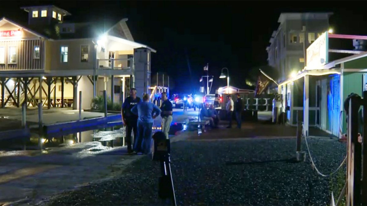 police crime scene in southport, north carolina