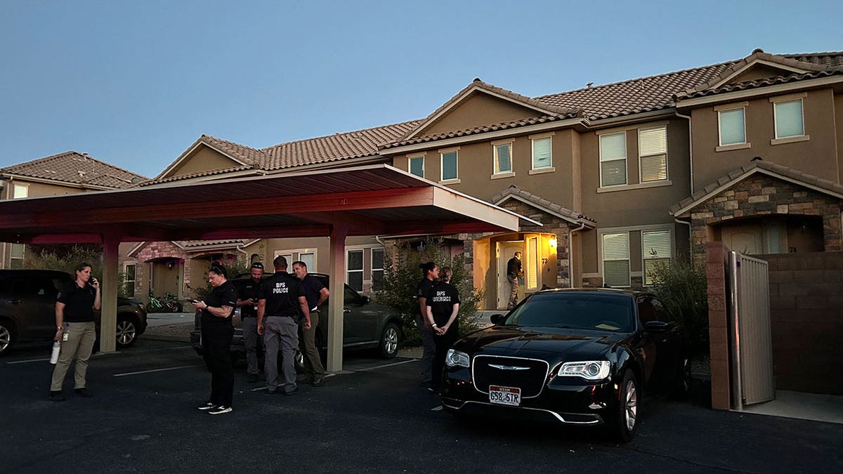 Forensic agents investigate apartment where alleged assassin of Chalie Kirk lived.