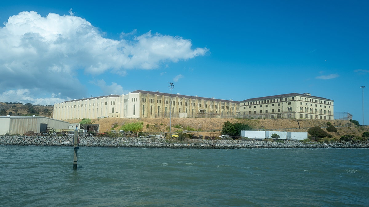 An aerial view of San Quentin.