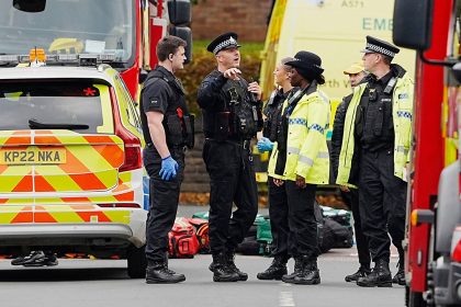 UK stabbing, vehicle attack injures 4 outside synagogue, police say