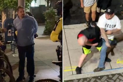 Portland police arrest conservative journalist on another night of chaotic anti-ICE clashes