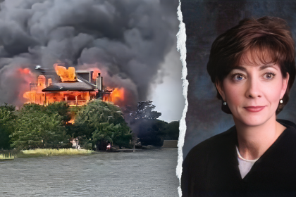 Judge’s waterfront mansion burns in possible arson as first responders use kayaks for dramatic rescue
