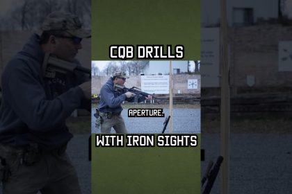 CQB drills with iron sights! #specialforces #military #shorts