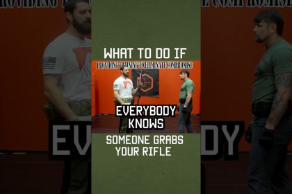 What to do if someone grabs your rifle #shorts #selfdefense