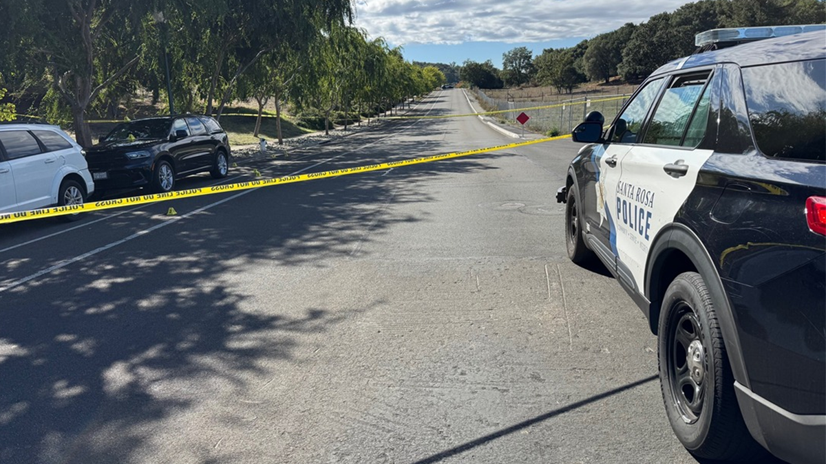 Santa Rosa police at crime scene of fatal shooting